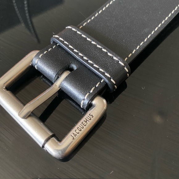 Jacquemus Unisex wallet belt in black leather - Picture 4 of 9